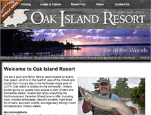 Tablet Screenshot of oakislandresort.com